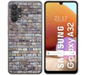 Tumundosmartphone Funda Gel Tpu para Samsung Galaxy A32 4G diseño Ladrillo 02 Dibujos