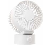 Mini ventilador de mesa silencioso, ventilador portátil USB personal para oficina, hogar, oficina y dormitorio - blanco