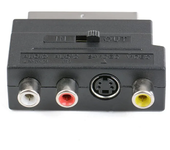 21Pin Scart To 3 RCA S-Video Adapter Composite RCA SVHS S-Video AV TV For Video DVD Recorder Projector Television