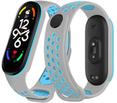 Sport watchband For Xiaomi Mi Band 7 6 NFC smartwatch miband7 Air-Hole Silicone Replacement bracelet on Mi band 6 5 4 3 8 strap