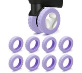 8Pcs Silicone Luggage Wheel Covers, Suitcase Wheel Protector Cover for 2-2.4'' Spinner Wheel, Carry on Luggage Protective Cover