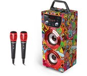 Trendix - Karaoke Infantil Monster Club | Altavoz Karaoke | Altavoz con Microfono | Altavoz Bluetooth con Microfono Radio FM, USB Y SD | Karaoke Niña y Karaoke Niños | Regalos Comunion Niña