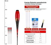 3PCS Composite Nano Luminous Float Body Foot+3PCS Tubes+1 Bag Hooks+1 Float Rest No Tail No CR425 Battery Fishing Tackle Tools