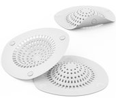 Tapa de Desagüe de Ducha, de Drenaje para fregadero de Cocina, baño, bañera, paquete de 3, color Blanco