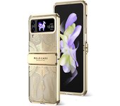 Plating For Samsung Galaxy Z Flip 4 Case Armor Clear Hinge Protection Cover