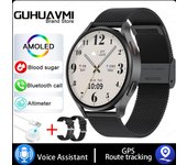 2024 GPS Track Smart Watch 6 Reloj Inteligente Hombre 1,39 Inchs Pantalla Táctil Completa 360 * 360 HD AMOLED Siempre Muestra , Reloj De Temperatura Corporal, Reloj De Azúcar En Sangre,Bluetooth Llama Smartwatch Hombres, IP68 Impermeable Reloj De Mujers