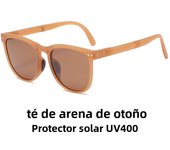 Gafas de sol plegables para mujer gafas de sol polarizadas anti-ultravioleta celebridades de Internet con la misma cara de gama alta gafas de marco pequeño