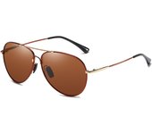 Nuevas gafas de sapo polarizadas para hombres y mujeres, gafas de sol de metal con memoria que cambian de color, gafas de sol