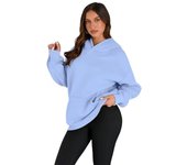 Cold New In Thick Female Top Plain Warm Hoodies Autumn and Winter Women's Hooded Sweatshirts E Y 2k Vintage Essential Nice Color