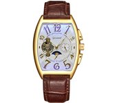 Tipo barril de vino reloj mecánico reloj automático