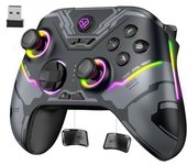 X15 Mando PC Inalambrico - 1000 mAh Batería Recargable- Turbo para PC/Switch/Móvil/Tableta- Gamepad PC Compatible