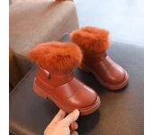 Niñas Botas De Moda Casual Nuevos Zapatos De Algodón Caliente Botas De Nieve
