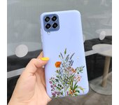 For Samsung Glaxy M33 5G Case SM-M336B Matte Soft Silicone Back Cover On Funda Samsung M33 M 33 Dinosaur Cute Cat Bumper Etui