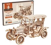 Robotime Rokr 3D Wooden Puzzle MC801 Vintage Car for Kids Adults Easy Assemble Toys Chinldren Gifts Building Block Kits Dropship