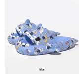 Explosión cambio gradual zapatillas de tiburón 4 cm fondo grueso paso en la mierda divertidas zapatillas geniales