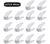 7 Pcs Minimalist Modern Shoe Rack Shoe Storage Rack Double-Layer Integrated Adjustable Plastic Shoe Rack For Home Living Room