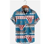 Aloha Hawaiian Shirt Men's Club Party Style Short Sleeve 3D Print Beach Summer XL 5XL