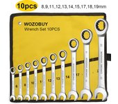 1set Ratchet Combination Metric Wrench Set Hand Tools Torque Gear Socket Nut Tools，Universal Spanners for Car Repair Hand Tools