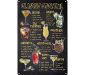 Vintage tail Metal Martini Retro Tin Signs Plaques Plate Poster Popular Bar Club Wall Decorative Room Stickers Decor