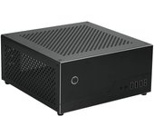 SR01 Aluminium Mini-ITX HTPC Soft Router Computer Case Support 6 COM Port (Black)