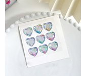 Account Scrapbooking Stationery Bling Decorative Sticker DIY Children Toys Love Heart Rhinestone 3D Crystal Diamond Sticker