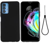 For Motorola Edge 20 Pro Liquid Silicone Thickening Design Phone Case Soft Microfiber Lining Cushion Anti-Scratch Protective Cover