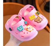 Zapatillas de los niños de verano de las niñas linda fruta interior de fondo suave antideslizante niño bebé bolsa de hogar cabeza sandalias agujero zapatos