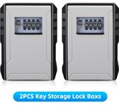 Wall Mount Key Box Zinc Alloy Password Lock Storage Box 4 Digit Password Security Key Box Organizer caja fuerte