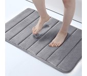 Memory Foam Bath Mat Anti-slip Shower Carpet Soft Foot Pad Decoration Floor Protector Absorbent Quick Dry Bathroom Rug