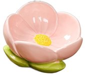Decorative Tulip Flowers Storage Tray Multi-purpose Space Saving Ceramic Keys Storage Box Smooth Handmade Entrance Ornaments
