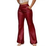 Leggings Slim Women's Flare Pants Skinny Spring Autumn Original Female Trousers One Size Elastic 90s Casual Outfits Trends 2025