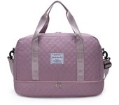 Gran capacidad, bolsa de viaje de almacenamiento, bolsa de gimnasio, de mano, viaje corto, deportes de excursión, bolsa de lona de yoga, bolso de almacenamiento cruzado diagonal del hombro de las mujeres