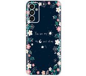 For Samsung M13 4G Case 6.6" SM-M135F Flowers Rose Transparent Phone Case Back Cover Soft Cover For Samsung Galaxy M13 M 13 Capa
