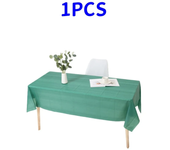 1pc Reusable Tablecloths 137x183cm BPA Free Plastic Dining Table Cover Cloth for Parties Picnic Camping Disposable Tablecloths