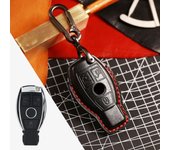 Leather Key Case Cover Car Accessories Fob Protector for Mercedes Benz E300L GLC300 c260l A200L Keychain Holde