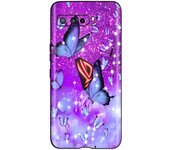 Case for ASUS ROG Phone 3 ZS661KS Case Black Matte Silicone Back Cover Phone Cases For ASUS zs661ks Flowers Fashion Bumper Capa