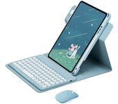 360 Rotation Stand Case For iPad 5th/6th Generation/Air 2/Air 9.7 inch Teclado Cover with Pencil Holder Español Teclado