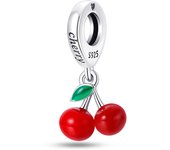 925 Sterling Silver Creative Cute Cherrys Fruit Beads Fit Pandora Original Bracelet Charms Beads Women's Jewelry Gift