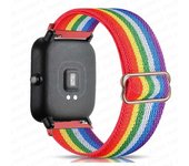 20mm/22mm band For GTS 4/2/2e/3/GTS2 Mini/GTR/4/3/Pro/GTR2/42mm/stratos Nylon Elastic Watch Bracelet Amazfit bip strap