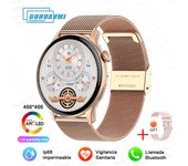 2024 New NFC Reloj inteligente Men 466*466 Screen GPS Track Sport Watches Women Magnetic Charging Bluetooth Call ECG Smartwatch