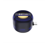 Portable Mini Speaker Universal Type-C Sound Box Type-C Plug in Mobile Phone Amplifier External Wired Home Clear Blue