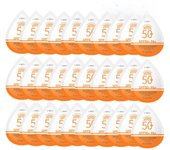 30pcs*2g Mini Sunscreen Travel Size Waterproof Sweatproof SPF50+ PA+ Facial Sunscreens For Face Beach Sun Screen Protector