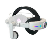 RGB Head Strap with Headphones for Meta Quest 3 VR Accessories with 8000Mah Battery Comfortable Head Strap