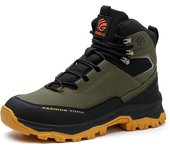 Zapatos de seguridad para hombre, zapatillas de trabajo impermeables, botas altas ANTIPERFORACIONES, punta de acero, con protección