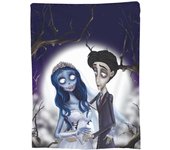 Anime Corpse Bride Throw Blanket for Couch Bed Sofa Travel Camping Super Soft Lightweight Cozy Warm Flannel Blankets for Kid Baby Adults