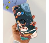 For Xiaomi Mi 8 Lite Case Clear Silione With Cute Painted Soft Phone Back Cover For Xiomi Mi 8 Lite Fundas Mi8Lite Coque Capas