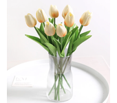 5/10Pcs Artificial Flowers Tulip Bouquet PE Fake Flowers Wedding Garden Decoration Outdoor Home Garden Bouquet Vase Decor Plants