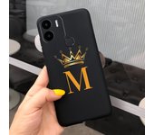 For Xiaomi Redmi A1 Case Black Crown Flowers Soft TPU Phone Cover Cases For Xiaomi Redmi A1 Plus A1+ RedmiA1 Sikilly Fundas Etui