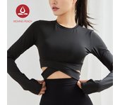 MOVING PEACH Yoga top sports clothing t-shirt quick dry  fitness top yoga shirt women DST