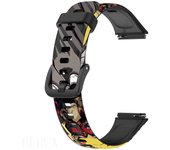 Watchband For Huawei Band 7 Wristband Pattern Silicone double color belt for huawei band7 strap Bracelet WristBands
